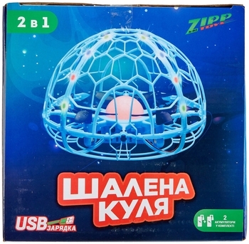 Квадрокоптер "Безумный шар", голубой ZIPP Toys - Pampik - 7