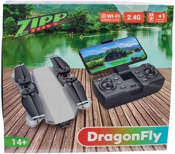 Квадрокоптер "Dragonfly" з додатковим акумулятором, сірий ZIPP Toys - Pampik - 3