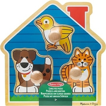 Деревянный пазл «Домашние животные» Melissa&Doug - Pampik