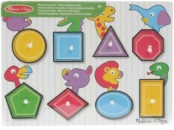 Рамка-вкладыш "Геометрические фигуры" Melissa&Doug - Pampik