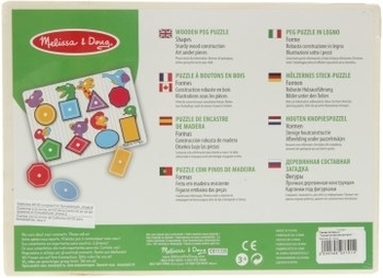 Рамка-вкладыш "Геометрические фигуры" Melissa&Doug - Pampik - 2