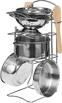 Игровой набор посуды из нержавеющей стали Melissa&Doug - Pampik - 2