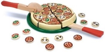 Деревянный набор "Пицца" Melissa&Doug - Pampik - 2