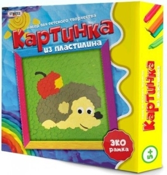 Набор для творчества "Картинка из пластилина", Ежик Strateg - Pampik