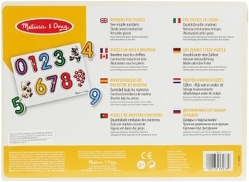 Пазл "Загляни под число", полосатый Melissa&Doug - Pampik - 2