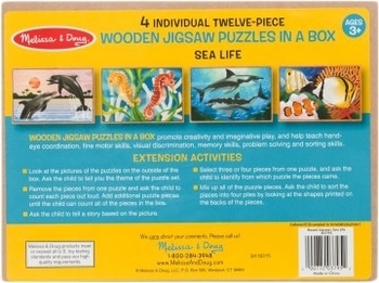 "Жизнь моря"-набор из 4 пазлов Melissa&Doug - Pampik - 2