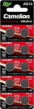 Батарейка AG13, 10 шт Camelion - Pampik