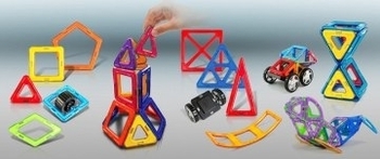 3D магнітний конструктор, 14 деталей Магнікон - Pampik - 4