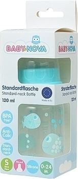 Бутылочка из полипропилена для кормления Baby-Nova Декор, 125 мл (3960069) - Pampik - 2