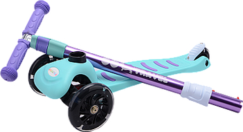 Самокат GO Travel, аква с лиловим (LS304B-AP) - Pampik - 3