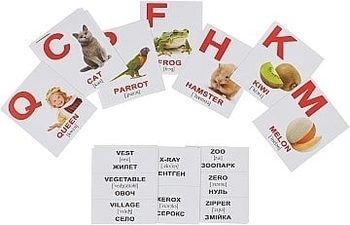 Набор карточек "Алфавит" 26 карточек Вундеркинд с пелёнок - Pampik