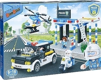 Конструктор "Полицейский гараж", (522 дет.) Banbao, 522 дет. - Pampik
