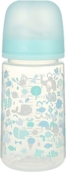 Пляшечка для годування Suavinex Memories Історії малюків, 270 мл, бірюзовий (307118) - Pampik