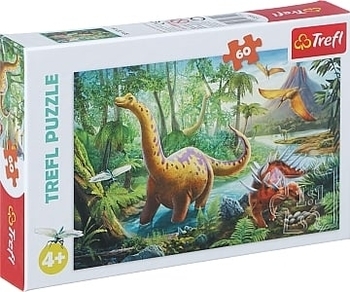 Пазл "Динозавры", 60 шт. Trefl - Pampik