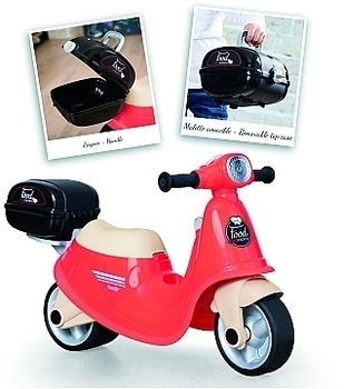 Скутер-біговел дитячий Smoby Доставка їжі, зі знімним боксом, червоний (721007) - Pampik - 2