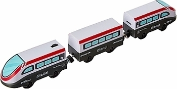 Игровой набор "Городской Экспресс" 80 деталей, красный ZIPP Toys - Pampik - 4