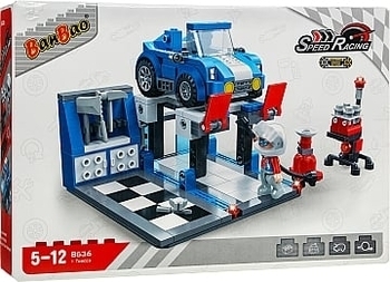 Конструктор "Скоростные гонки. Зона замены масла", 243 элемента Banbao - Pampik