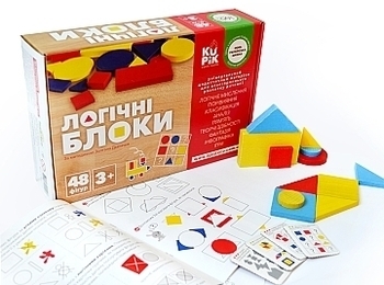 Логічні блоки Дьєнеша Igroteco, 48 фігур (900408) - Pampik