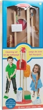 Деревянный набор для уборки "Dust! Sweep! Mop!", 6 элементов Melissa&Doug - Pampik - 5