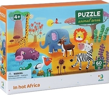 Пазл "Жаркая Африка", 60 элементов Dodo - Pampik