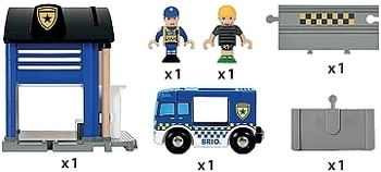 Игровой набор "Полицейский участок", 6 элементов Brio - Pampik - 3