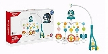 Карусель на кроватку, бирюзовая Shantou - Pampik