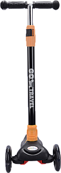Самокат GO Travel, чорний з оранжевим (LS304B-BY) - Pampik - 2