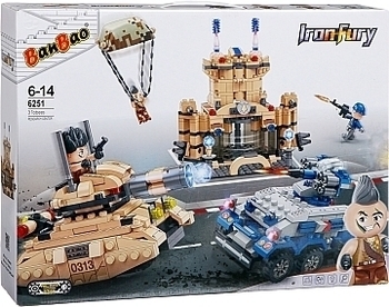 Конструктор "Армия 3 в 1. Танковый бой 2", 515 элементов Banbao - Pampik