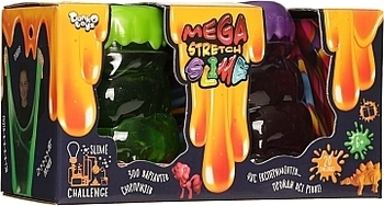 Набор креативного творчества "Mega Stretch Slime, зеленый, фиолетовый Danko Toys - Pampik