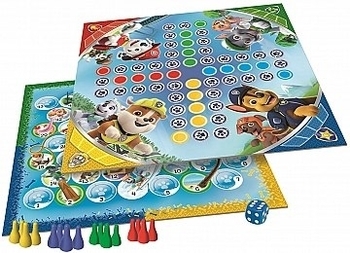 Настольная игра 2в1 "Лудо. Щенячий патруль. Собачьи гонки" Trefl - Pampik - 2