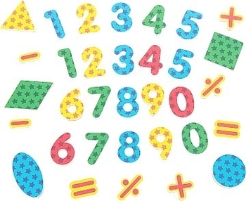 Магнитная игра Vladi Toys Цифры и геометрические фигуры (VT5900-01) - Pampik - 2