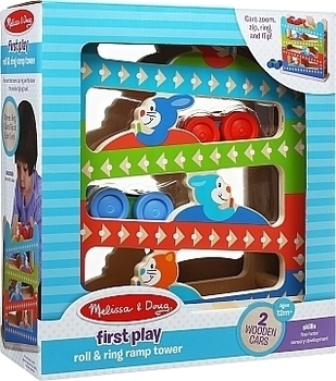 Деревянная зигзагообразная рампа с машинками Melissa&Doug - Pampik - 2