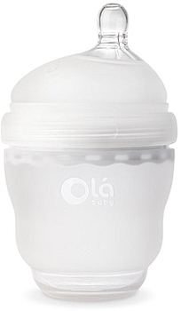Силиконовая антиколиковая бутылочка Gentle Bottle, 120 мл., frost Olababy - Pampik