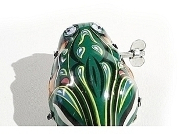 Заводная игрушка "Лягушка-попрыгушка", винтажная, коллекционная Bass&Bass - Pampik - 2