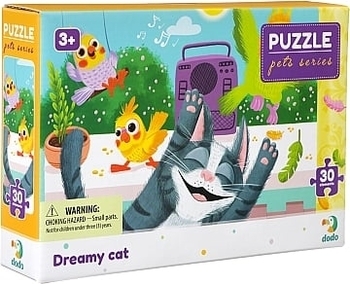 Пазл "Мечтательный котик", 30 эл. Dodo - Pampik