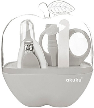 Дитячий манікюрний набір Akuku, сірий (A0473) - Pampik