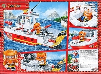 Конструктор "Пожарный катер", 295 деталей Banbao - Pampik - 2
