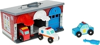 Игровой набор "Гараж спасательных машин" Melissa&Doug - Pampik