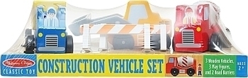 Деревянный набор "Строительные машинки" Melissa&Doug - Pampik