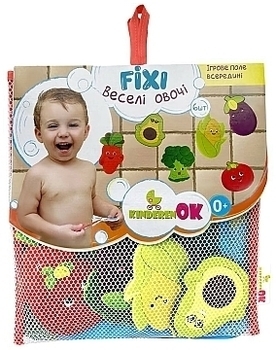 Набор для купания, фигурки на присосках "Веселые овощи" Kinderenok - Pampik