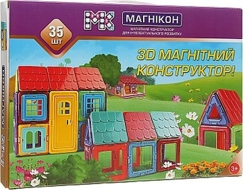 3D магнитный конструктор, 35 деталей Магникон - Pampik