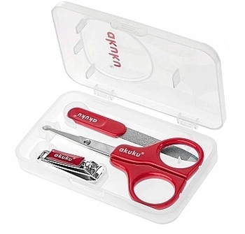 Детский маникюрный набор Akuku, красный (A0042) - Pampik - 2