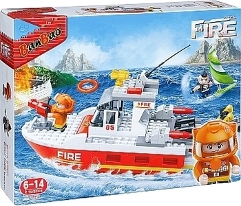 Конструктор "Пожарный катер", 295 деталей Banbao - Pampik