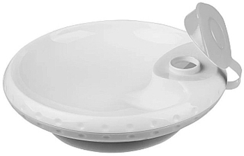 Мисочка BabyOno с присоской, для поддержания температуры пищи, серый (1070/03) - Pampik