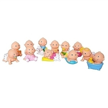 Набор резиновых пупсов для ванны в коробке, 12 шт Funny Babies - Pampik - 2