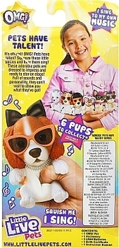 Интерактивный щенок "OMG. Шоу талантов", Панк Рок Little Live Pets - Pampik - 2