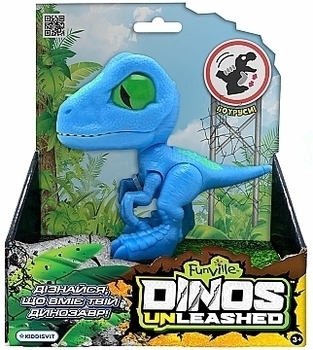 Фигурка с механической функцией "Динозавр", голубой Dinos Unleashed - Pampik