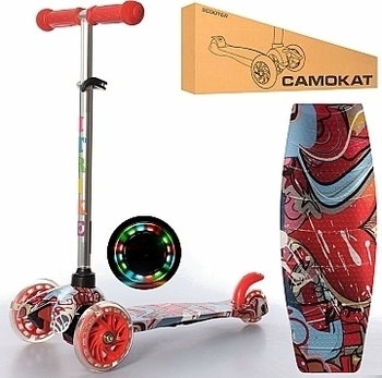 Самокат ITrike Mini BB 3-013-4-F-R, красный - Pampik