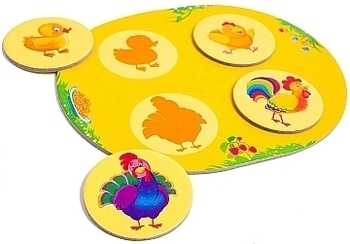 Развивающая игра 3 в 1 "Ферма" (укр) Vladi Toys, укр - Pampik - 3