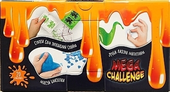 Набор креативного творчества "Mega Stretch Slime, зеленый, фиолетовый Danko Toys - Pampik - 4